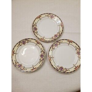 Victoria China Czechoslovakia Bread & Butter/Dessert Plate 6.5”